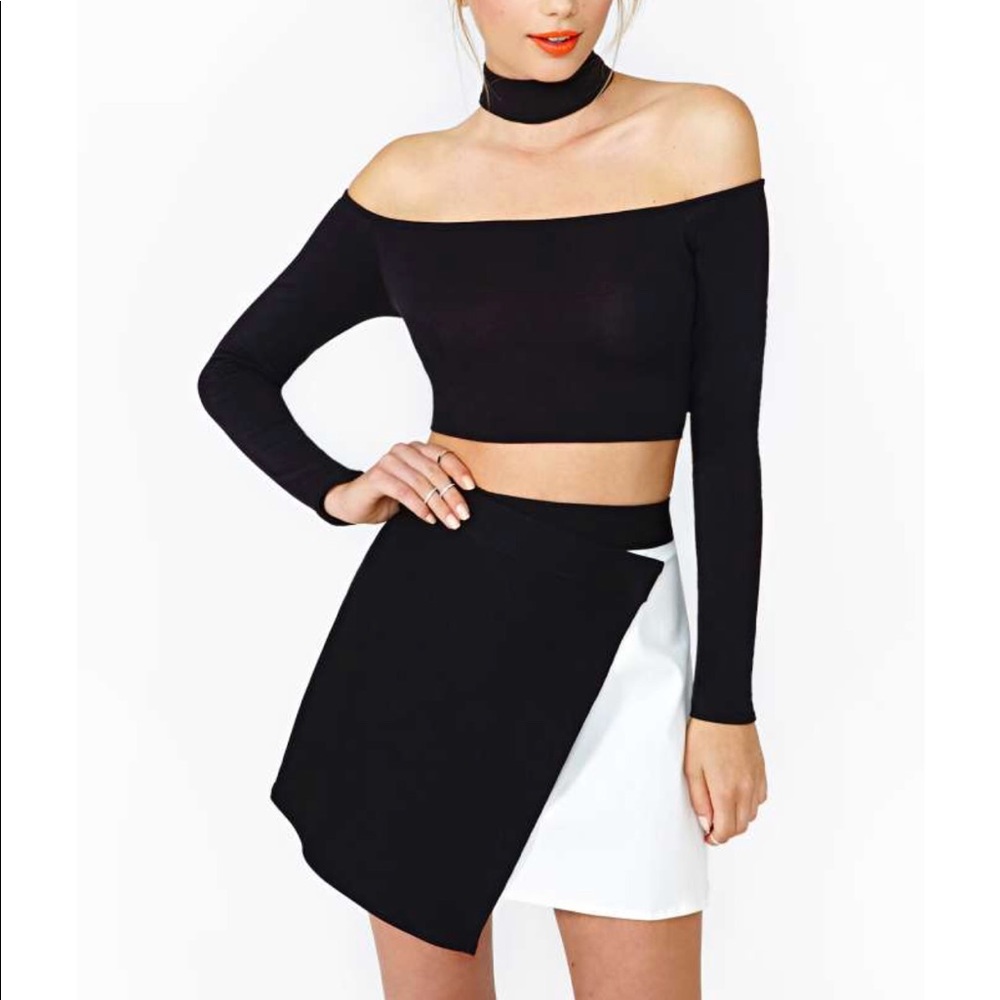 Nasty Gal Crawford Crop Top SZ Small